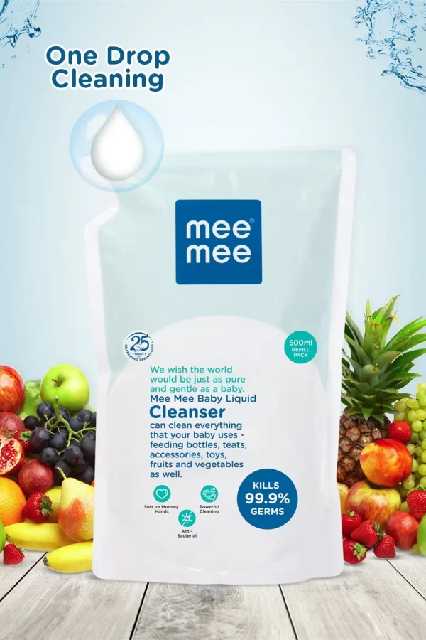 Mee Mee Anti Bacterial Baby Liquid Cleanser (500ml) - Image 3