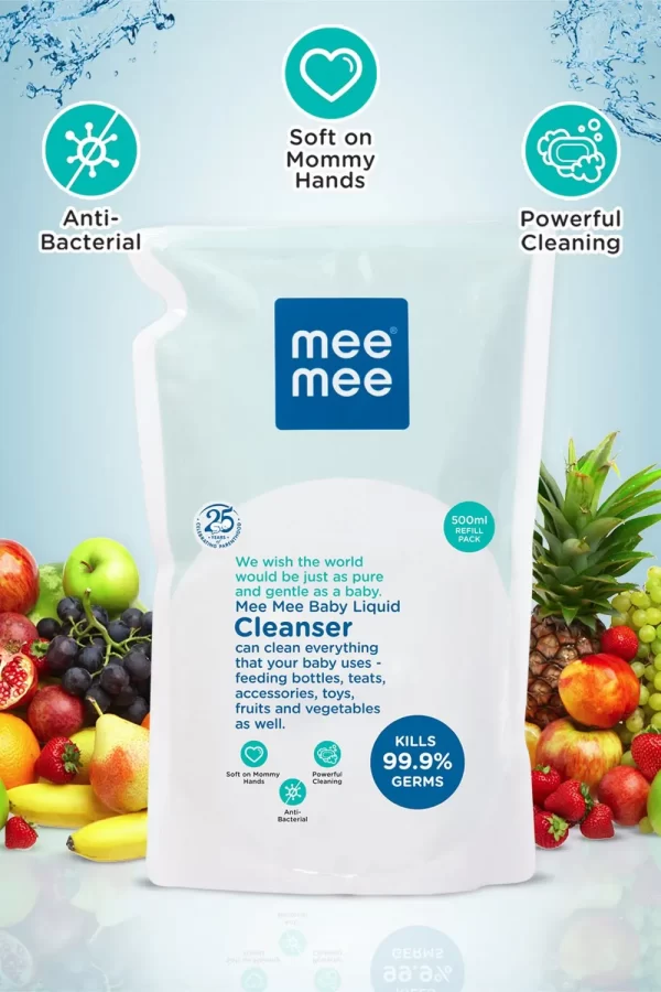 Mee Mee Anti Bacterial Baby Liquid Cleanser (500ml) - Image 5