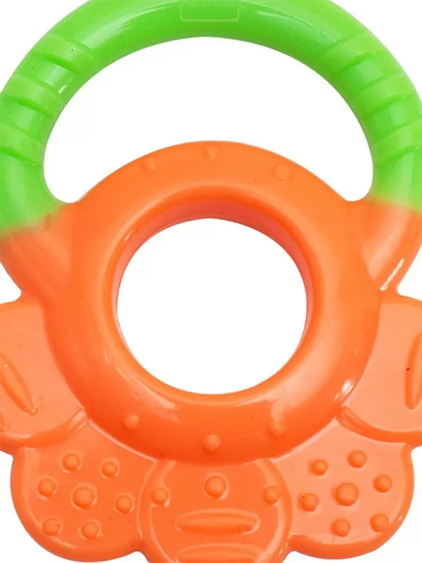Mee Mee Multi-Textured Water Filled Teether (Orange/Green) - Image 2