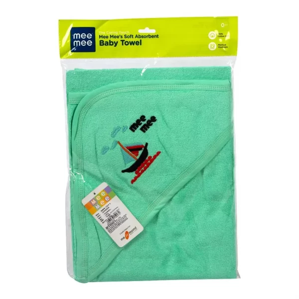 Green Solid Towel - Image 5