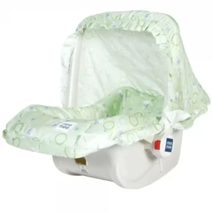 Mee Mee 5 In 1 Baby Cozy Carry Cot Cum Rocker (green printed)