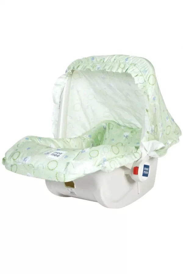 Mee Mee 5 In 1 Baby Cozy Carry Cot Cum Rocker (green printed)