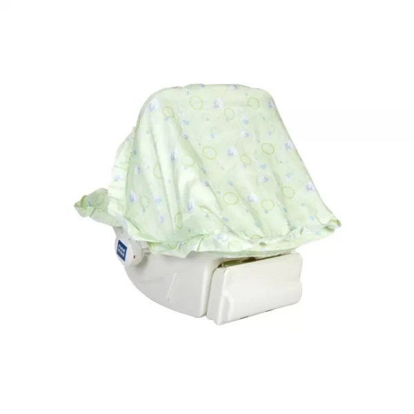 Mee Mee 5 In 1 Baby Cozy Carry Cot Cum Rocker (green printed) - Image 2