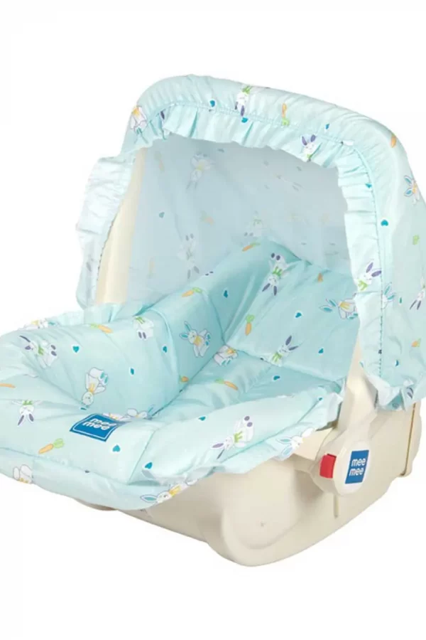 Mee Mee 5 In 1 Baby Cozy Carry Cot Cum Rocker (blue printed)