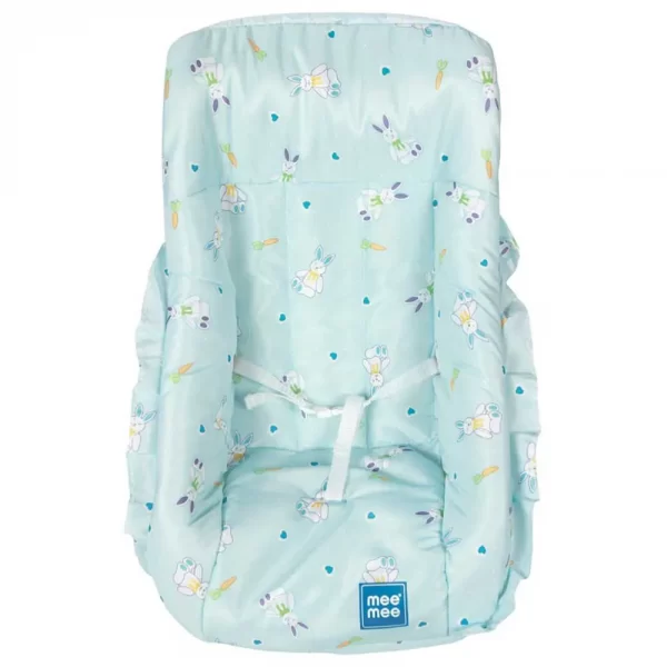 Mee Mee 5 In 1 Baby Cozy Carry Cot Cum Rocker (blue printed) - Image 4