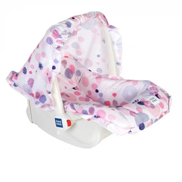 Mee Mee 5 In 1 Baby Cozy Carry Cot Cum Rocker (pink printed)