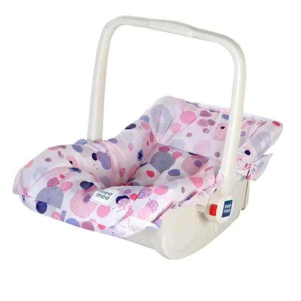 Mee Mee 5 In 1 Baby Cozy Carry Cot Cum Rocker (pink printed) - Image 4