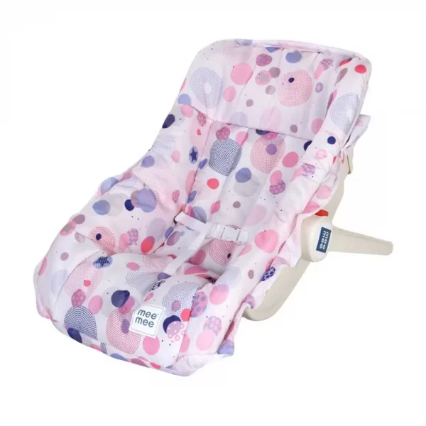Mee Mee 5 In 1 Baby Cozy Carry Cot Cum Rocker (pink printed) - Image 3