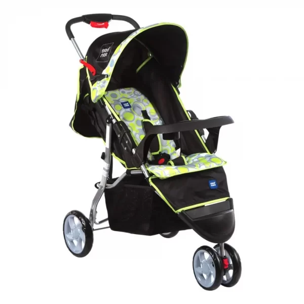 Mee Mee Easy To Push Baby Pram With Quick One-Hand Folding (green) - Image 2