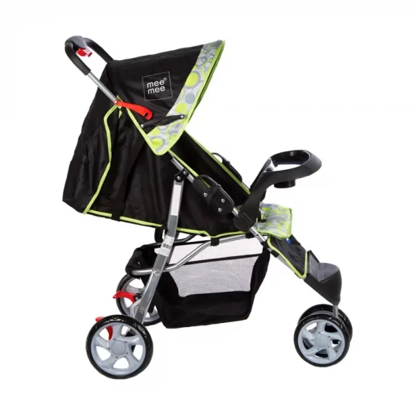 Mee Mee Easy To Push Baby Pram With Quick One-Hand Folding (green) - Image 3