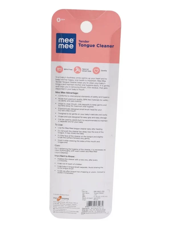 Mee Mee Tender Tongue Cleaner Brush - Image 3