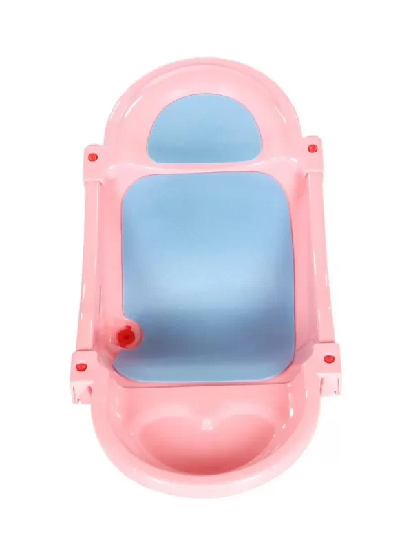 Pink Foldable And Spacious Baby Bath Tub - Image 5