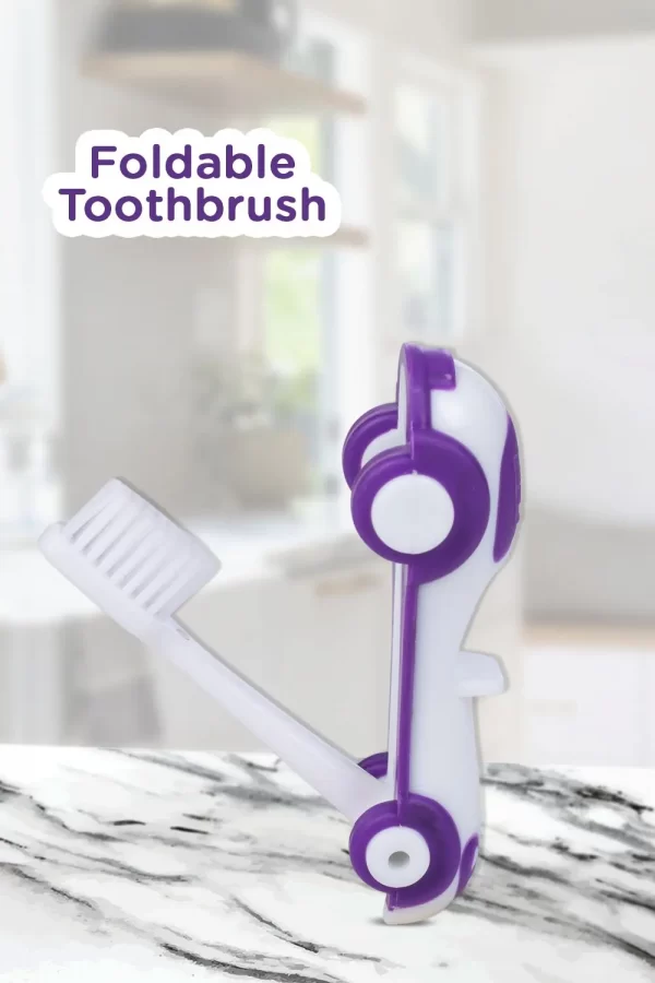 Mee Mee Foldable Infant To Toddler Toothbrush (Purple) - Image 2