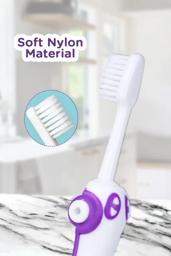 Mee Mee Foldable Infant To Toddler Toothbrush (Purple) - Image 3