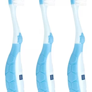 Mee Mee Easy Grip Baby Toothbrush (Blue, Pack Of 3)