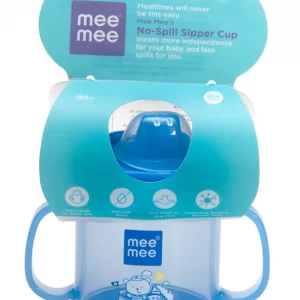 Mee Mee No-Spill Sipper Cup with Double Handle (Blue)