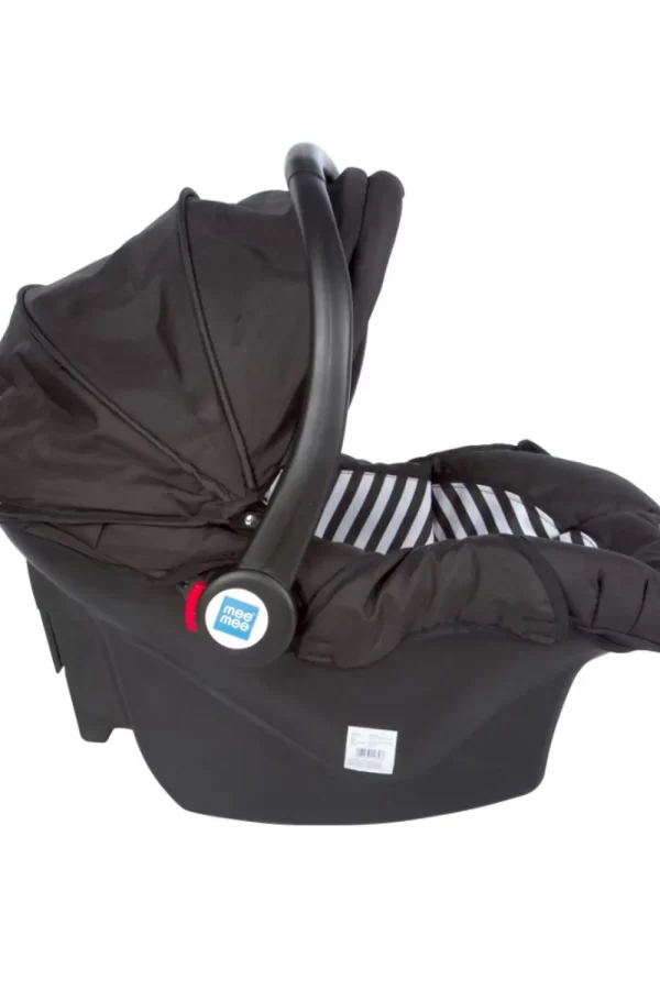 Mee Mee Baby Car Seat Cum Carry Cot With Thick Cushioned Seat (black)