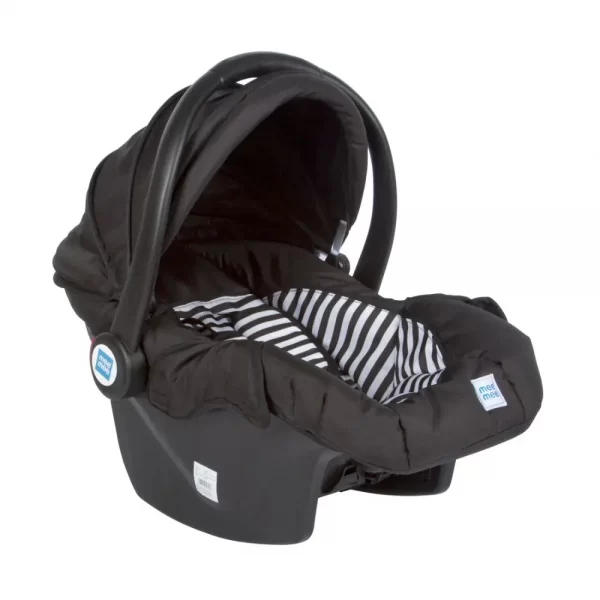Mee Mee Baby Car Seat Cum Carry Cot With Thick Cushioned Seat (black) - Image 2