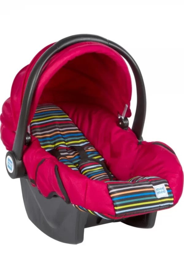 Mee Mee Baby Car Seat Cum Carry Cot With Thick Cushioned Seat (pink)