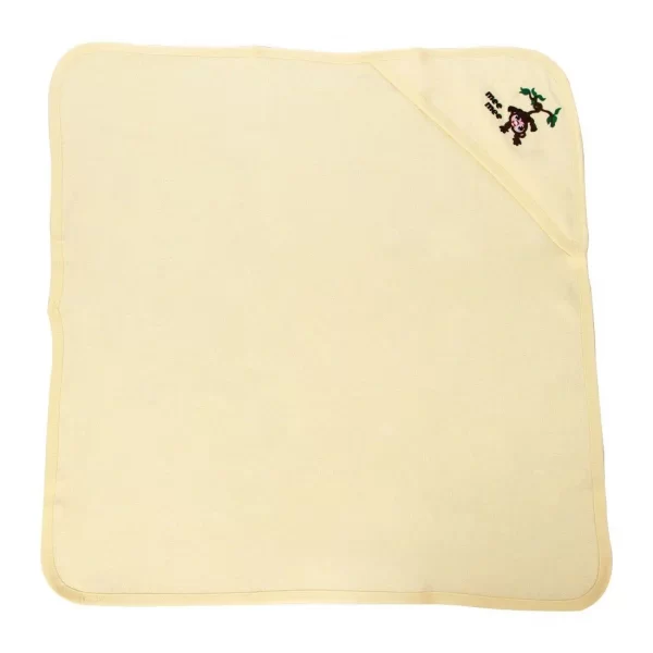 Mee Mee Soft Absorbent Baby Towel With Hood (Cream) - Image 5