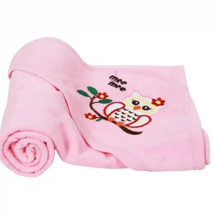 Mee Mee Soft Absorbent Baby Towel With Hood (Pink)