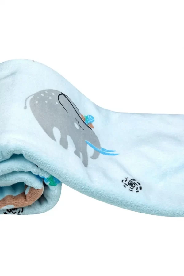 Mee Mee Soft Absorbent Baby Towel (Blue)