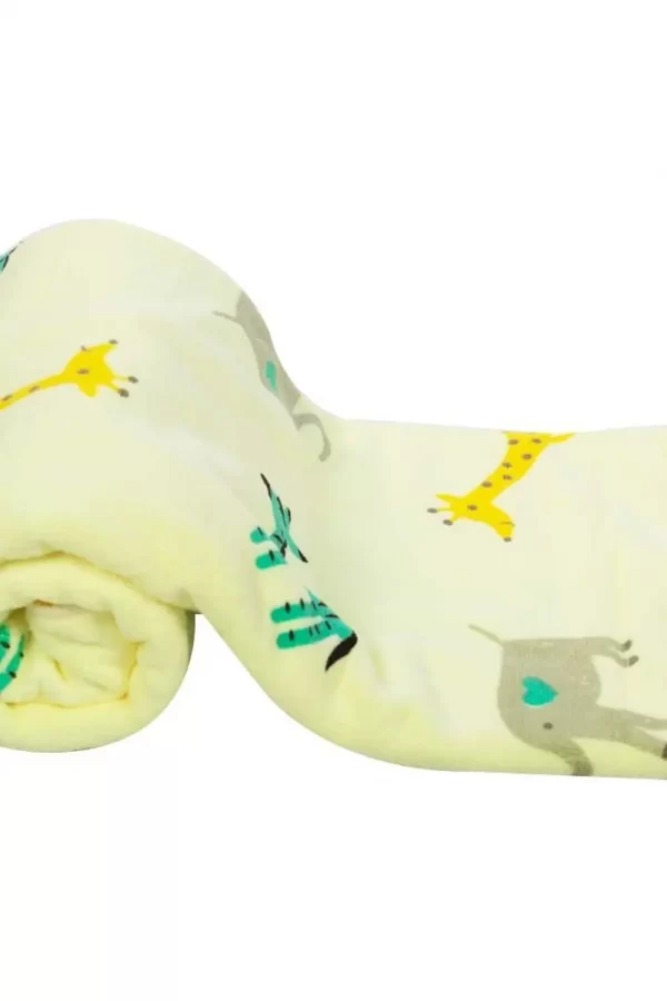 Mee Mee Soft Absorbent Baby Towel (white/yellow)