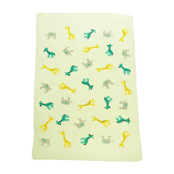 Mee Mee Soft Absorbent Baby Towel (white/yellow) - Image 4