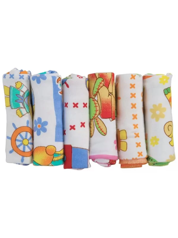 Mee Mee Baby Mini Napkins (Assorted, 6 Pieces) - Image 4