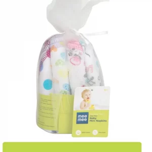 Mee Mee Baby Mini Napkins (Assorted) Set Of 8