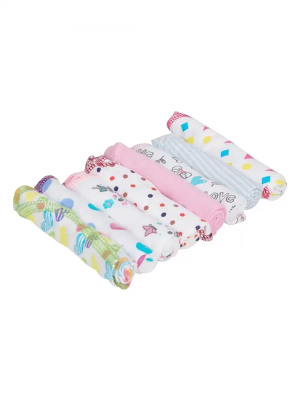 Mee Mee Baby Mini Napkins (Assorted) Set Of 8 - Image 4