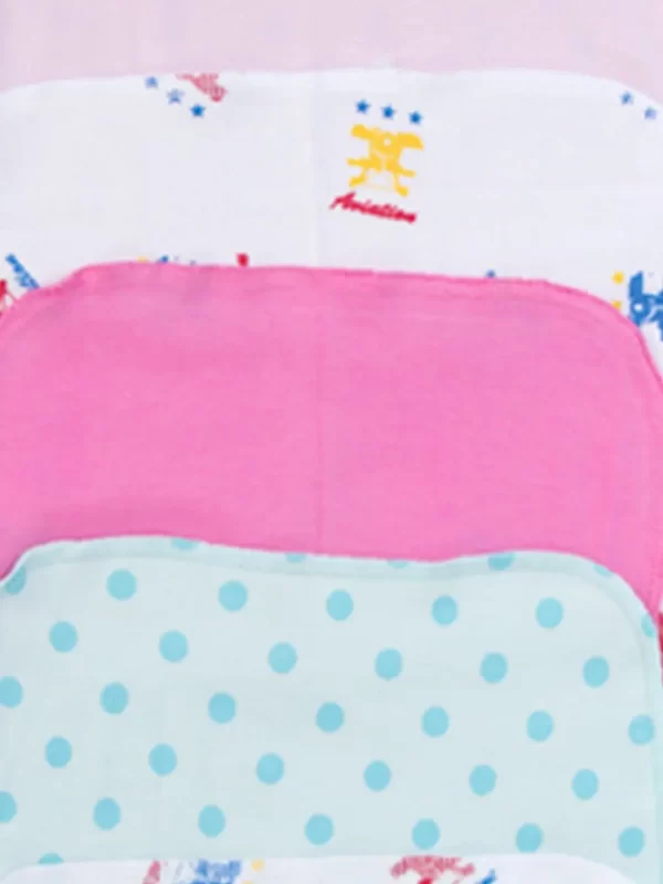 Mee Mee Baby Mini Napkins (Assorted) Set Of 6 - Image 3