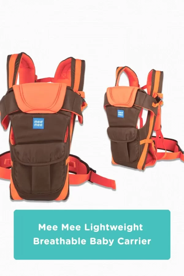 Mee Mee Lightweight Breathable Baby Carrie (orange) - Image 2