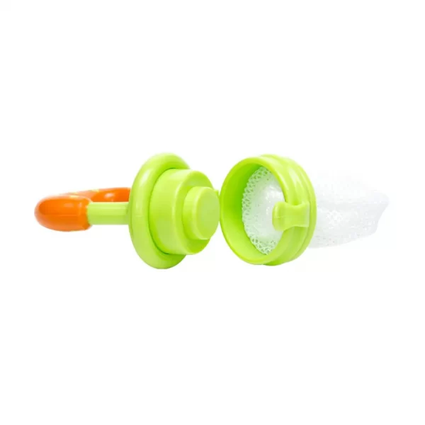 Mee Mee Baby Fruit & Food Nibbler (Orange/Green) - Image 2