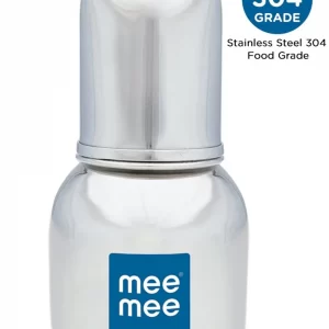 Mee Mee Premium Steel Feeding Bottle (120 Ml)