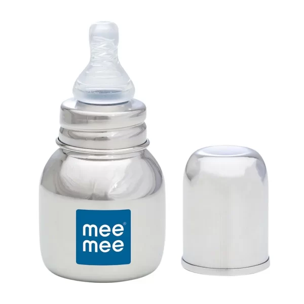 Mee Mee Premium Steel Feeding Bottle (120 Ml) - Image 2