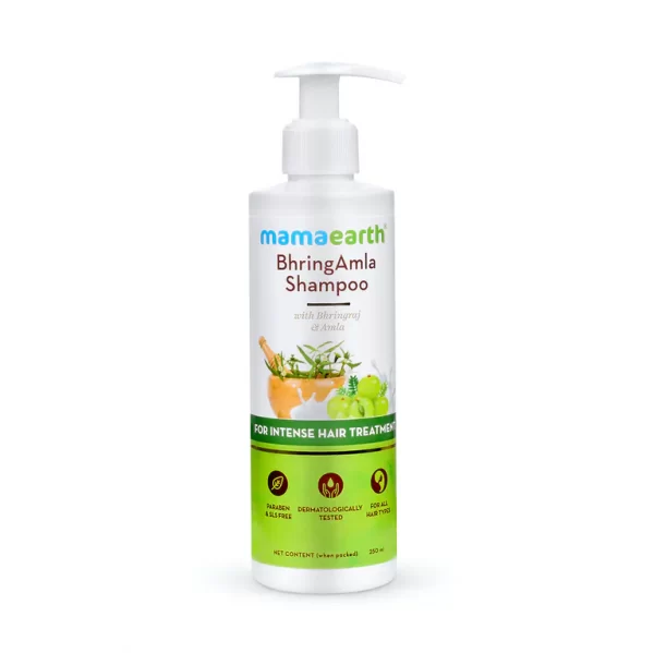 BhringAmla Shampoo with Bhringraj and Amla for Intense Hair Treatment - 250 ml