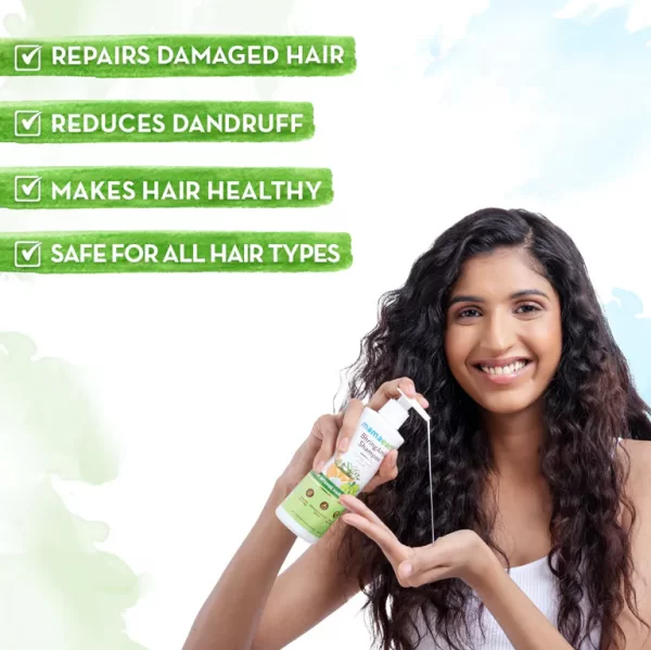 BhringAmla Shampoo with Bhringraj and Amla for Intense Hair Treatment - 250 ml - Image 3