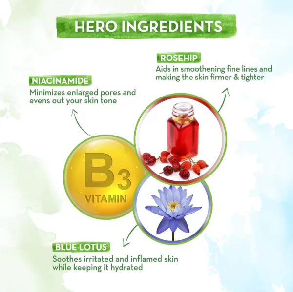 Bye Bye Open Pores Face Cream with Rosehip & Niacinamide For Pore Tightening – 30 g - Image 6