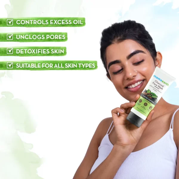 Charcoal Facewash for oil control, 100ml - Image 3