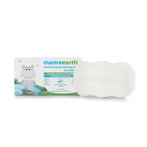 Moisturizing Bathing Bar Soap For Babies, pack of 2*75g - Image 5
