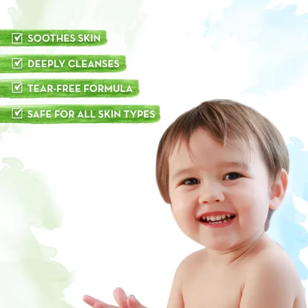 Foaming Face Wash For Kids With Aloe Vera & Coconut For Gentle Cleansing- 150 ml - Image 7
