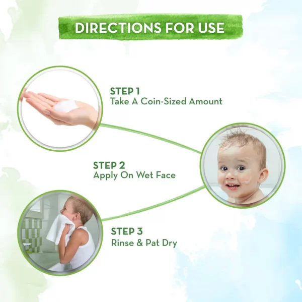 Foaming Face Wash For Kids With Aloe Vera & Coconut For Gentle Cleansing- 150 ml - Image 5