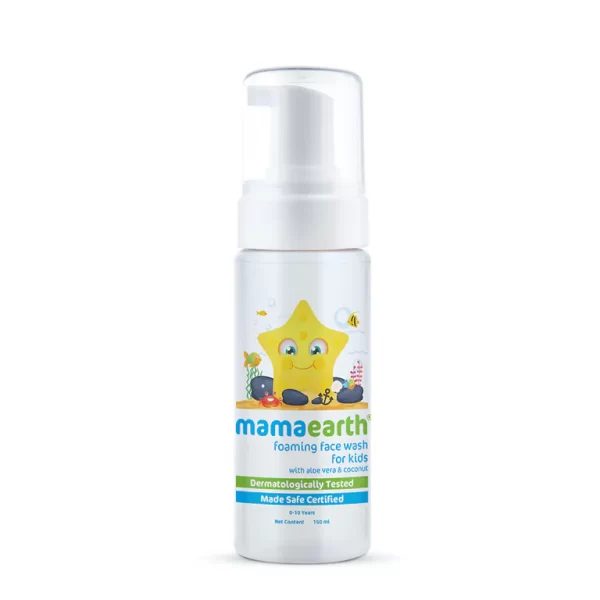 Foaming Face Wash For Kids With Aloe Vera & Coconut For Gentle Cleansing- 150 ml - Image 3