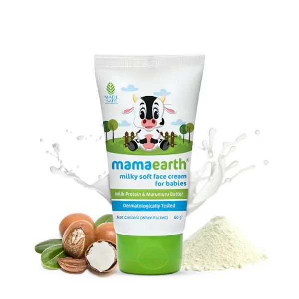 Milky Soft Face Cream With Murumuru Butter for Babies, 60 ml
