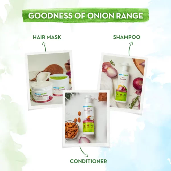 Onion Hair Mask, For Hair Fall Control, With Onion Oil and Organic Bamboo Vinegar, 200ml - Image 6