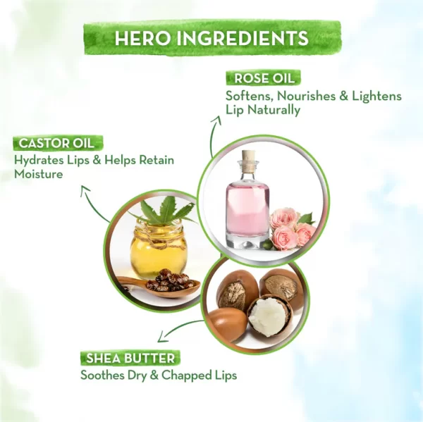 Mamaearth Rose Tinted 100% Natural Lip Balm With Rose Oil and Castor Oil - 2 g - Image 7