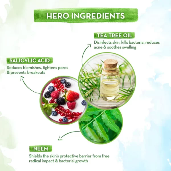 Tea Tree Foaming Face Wash with Tea Tree and Salicylic Acid for Acne and Pimples - 150ml - Image 4