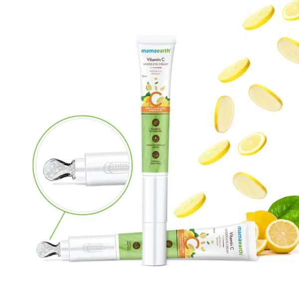 Vitamin C Under Eye Cream with Gotu Kola & Niacinamide for Brightening Under Eyes - 20 ml - Image 3