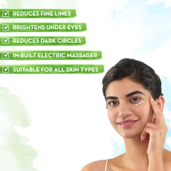 Vitamin C Under Eye Cream with Gotu Kola & Niacinamide for Brightening Under Eyes - 20 ml - Image 4